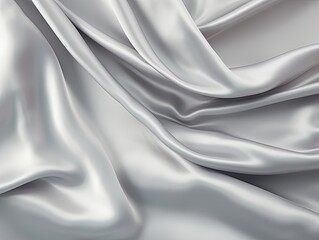 Silver vintage cloth texture and seamless background with copy space silk satin blank backdrop design 