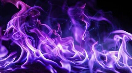 紫の炎の素材02 - obrazy, fototapety, plakaty