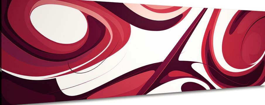 Maroon and white flat digital illustration canvas with abstract graffiti and copy space for text background pattern 