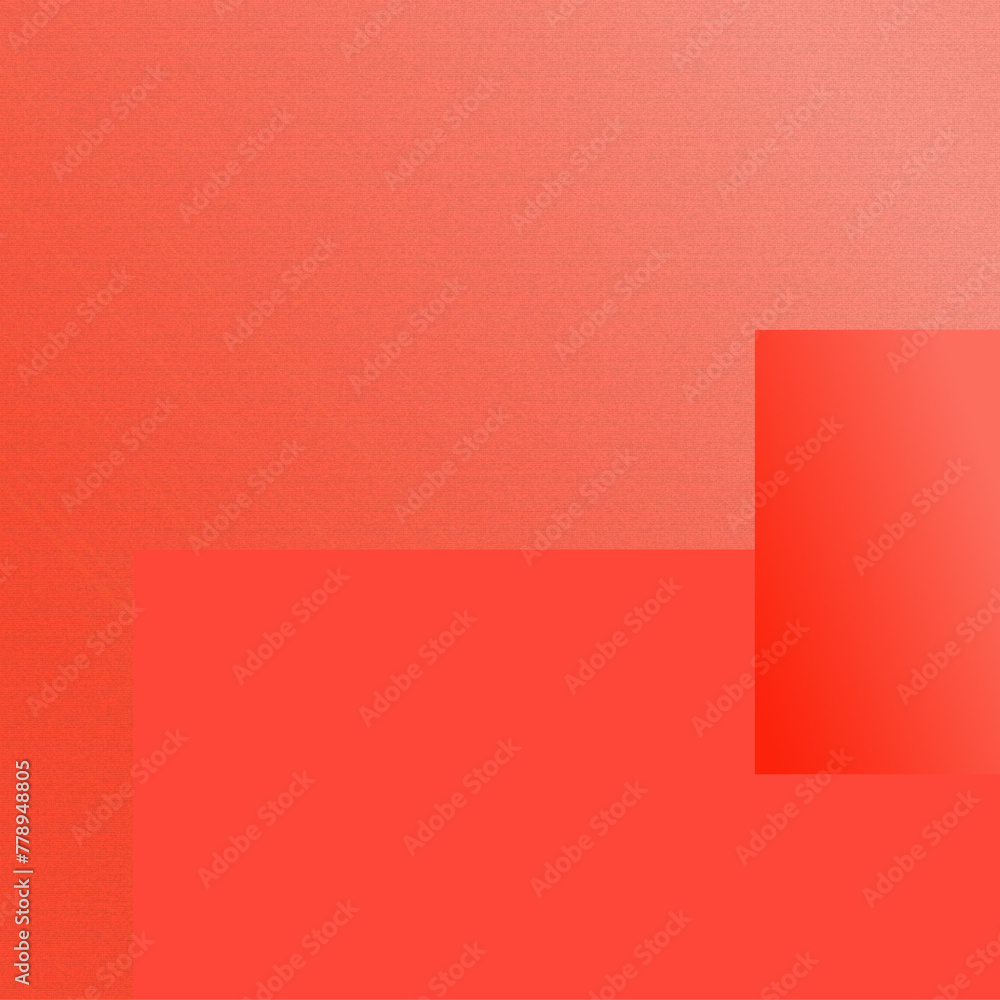 Poster bright red background with gradient and rectangular shapes in bauhaus style.