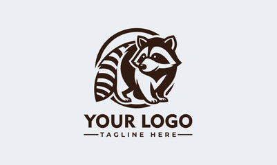 Raccoon logo design template simple logo is great for general purposes, but also great for any personal, sports, or educational usage Raccoon mascot esport logo design