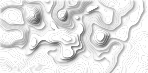 Seamless pattern with lines Topographic map. Geographic mountain relief. Abstract lines background. Contour maps. Vector illustration, Topo contour map on white background, Topographic contour lines.