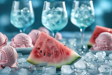 fresh food and drink tropical summer vibes professional advertising food photography