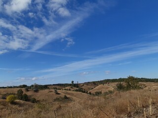 clouds over the hills. nature of Ukraine. 