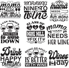 Naklejka premium Retro Svg Design Bundle