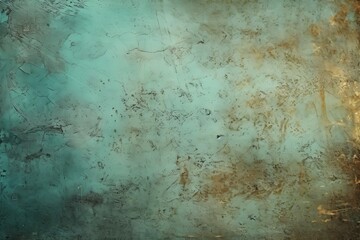 Teal dust and scratches design. Aged photo editor layer grunge abstract background