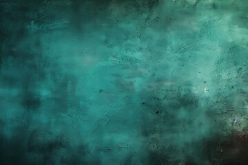Teal dust and scratches design. Aged photo editor layer grunge abstract background - obrazy, fototapety, plakaty