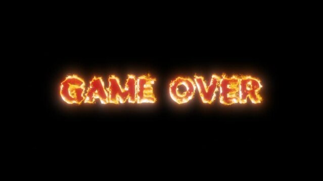 arcade game over title strategy background show
