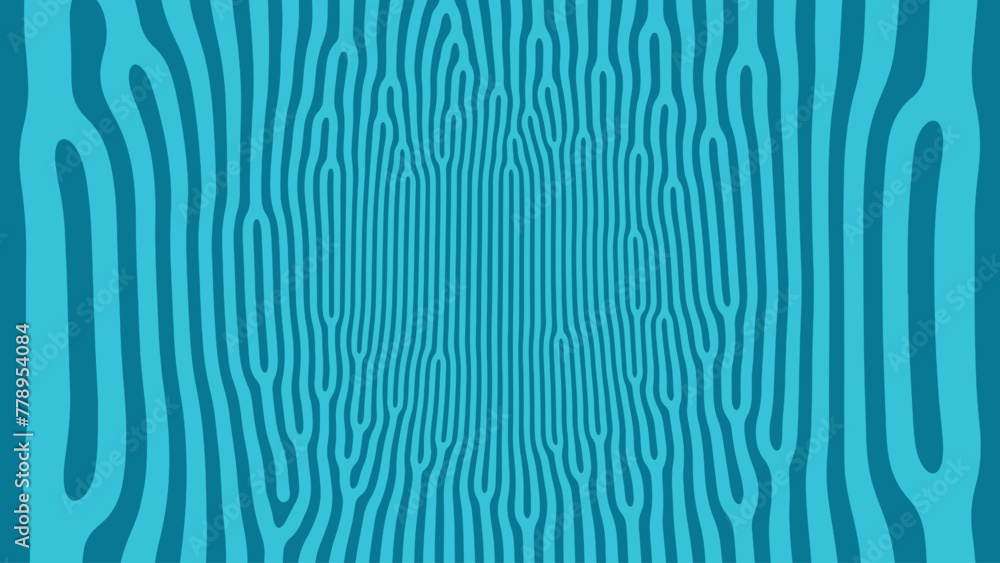 Poster radially expanding mesmerizing structure psychedelic art vector hypnotic pattern blue abstract backg
