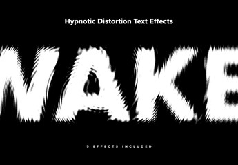 5 Hypnotic Distortion Text Effects