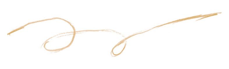 light brown pencil strokes isolated on transparent background