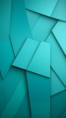 Turquoise abstract color paper geometry composition background with blank copy space for design geometric pattern 