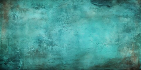 Turquoise dust and scratches design. Aged photo editor layer grunge abstract background - obrazy, fototapety, plakaty
