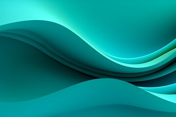 Turquoise fuzz abstract background, in the style of abstraction creation, stimwave, precisionist lines with copy space wave wavy curve fluid design 