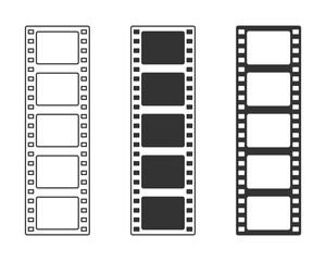 Cinema strip icon. Vector illustration.