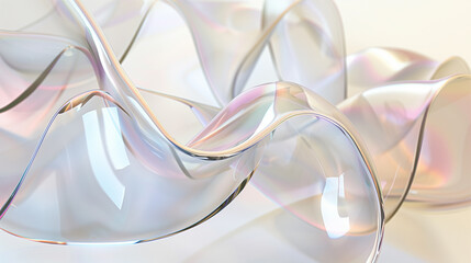 Abstract background with smooth flowing lines and a pastel color gradient, suitable for concepts...