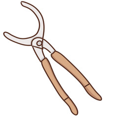 oil filter pliers  illustration