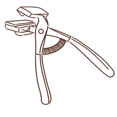 canvas pliers  illustration