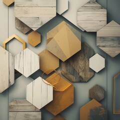 Geometric Shapes Digital Background