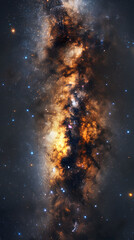 Exploring the Cosmic Infinity: Dramatic Capture of the Milky Way Galaxy