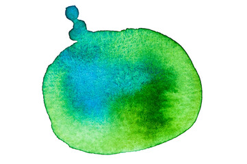 Watercolour green, blue colour abstract background. 
