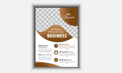 Fototapeta na wymiar Business flyer template design