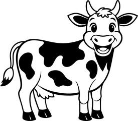 Stylized Cute Cow: A Vector Representation