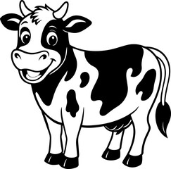 Cute Cow Graphic: A Vector Illustration