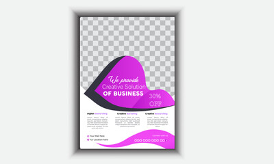 
 Business flyer template design