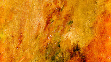 Abstract background - applied orange, yellow and white paints