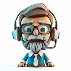 Obraz premium icon illustratorClipart clay style of A highresolution of a cute, claystyle innovation model with intricate anatomical details, surrounded by a radiant energy field super detailed