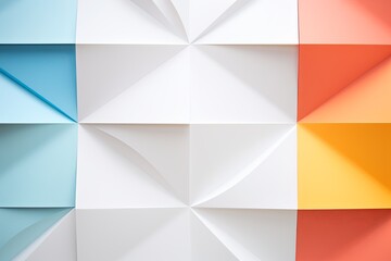 White abstract color paper geometry composition background with blank copy space for design geometric pattern 