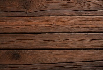Fototapeta premium Old vintage brown wood texture surface, old wooden background, dark brown wood board wallpaper
