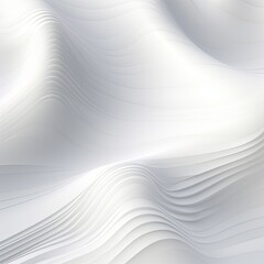 White fuzz abstract background, in the style of abstraction creation, stimwave, precisionist lines with copy space wave wavy curve fluid design 