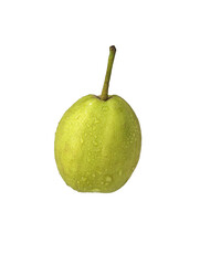 A fresh fruit pear on a white background