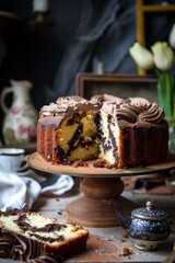 Traditional Czech marble cake	