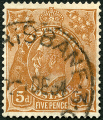 AUSTRALIA - 1914: shows King George V (1865-1936), 1914 - 778975895