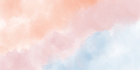 Watercolor abstract background, pastel colors, light colors, clouds