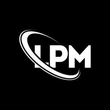 LPM logo. LPM letter. LPM letter logo design. Initials LPM logo linked with circle and uppercase monogram logo. LPM typography for technology, business and real estate brand.