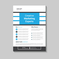 Corporate flyer design template