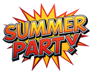 Summer party text