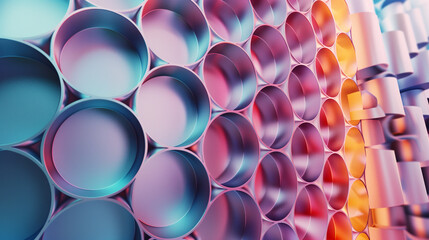 abstract background 3d wallpaper with cylinders on plain background, business presentation background 