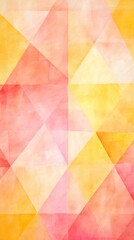 Rose and yellow pastel colored simple geometric pattern, colorful expressionism with copy space background, child's drawing, sketch