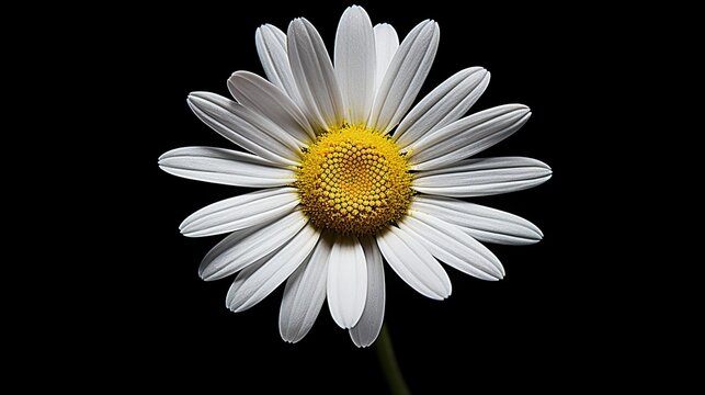 daisy on black  high definition(hd) photographic creative image