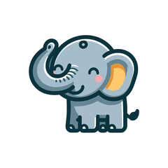 Elephant Cartoon Illustration