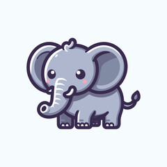 Fototapeta premium Elephant Cartoon Illustration