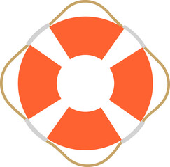Isolated lifebuoy vector.
flat swimming ring SVG.