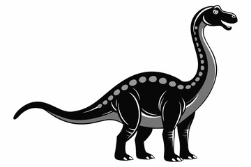 brachiosaurus-vector illustration-whit-background