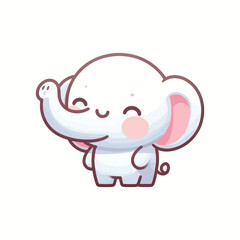 Obraz premium Elephant Cartoon Illustration