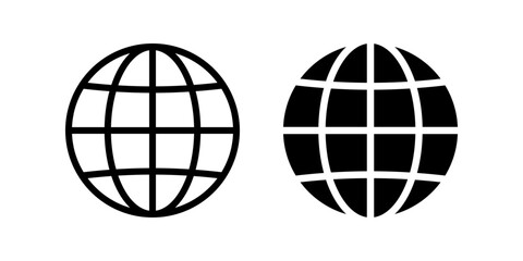 Globe icon. flat illustration of vector icon for web